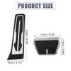 2 Pcs Accelerator Pedal and Brake Pedal Cover Set for BMW X3 X4 Metal Rubber