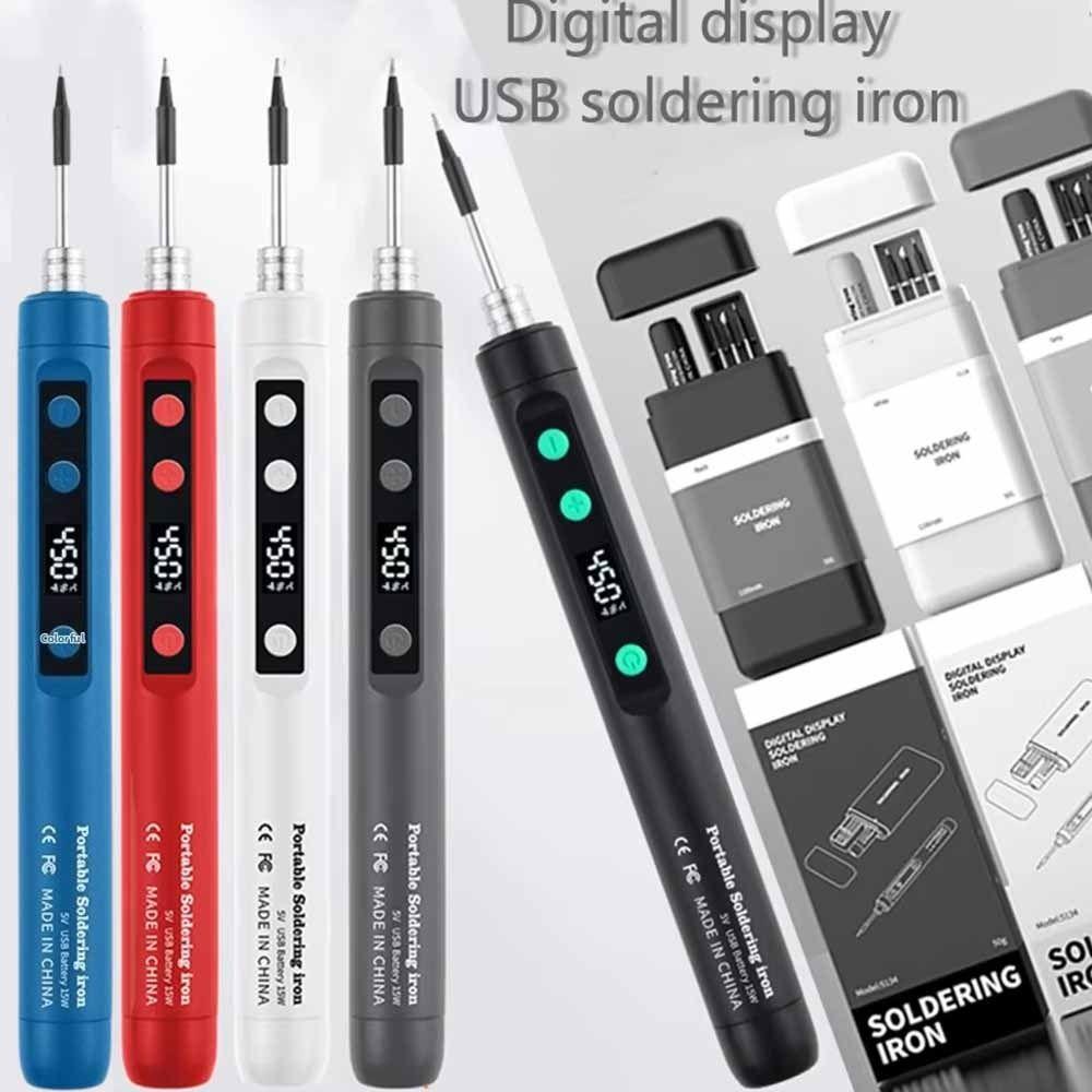 Speed Heating Electric Iron Solder Adjustable Temperature Welding Tool Kit Pen Electronics Repair