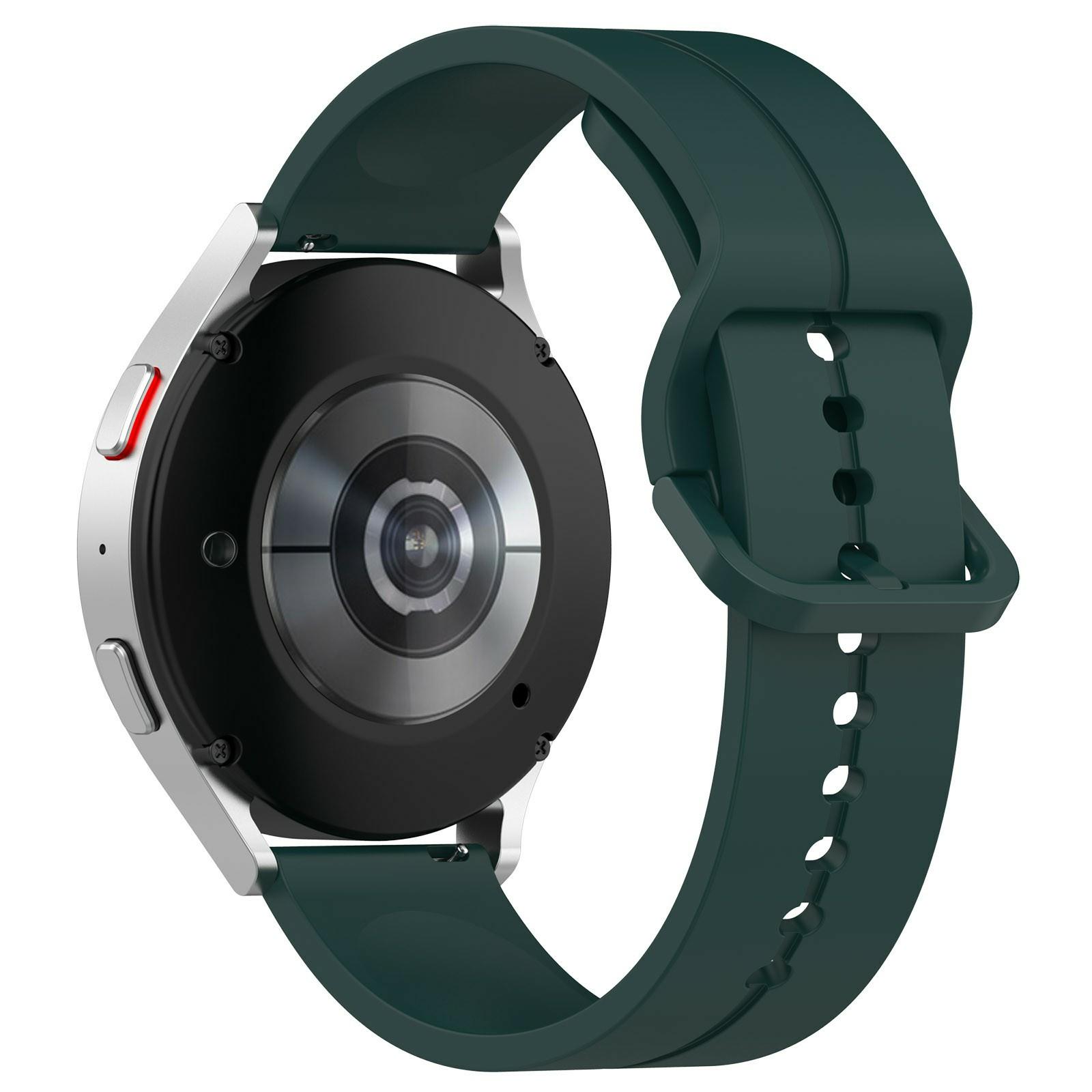 Para Samsung Galaxy Watch6 Classic 43mm / 47mm Silicone Watch Strap 20mm Pulseira Ajustável
