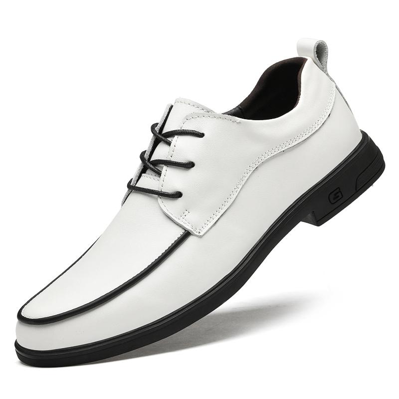 Newest Handmade Genuine Leather Men Shoes Casual Brand Mens Oxford Shoes For Male Upscale White Wedding Shoes Leather Men'S Shoes