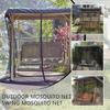 Breathable Patio Swing Mosquito Net Zipper Mosquito Barrier Cover Durable Swing Chair Cover