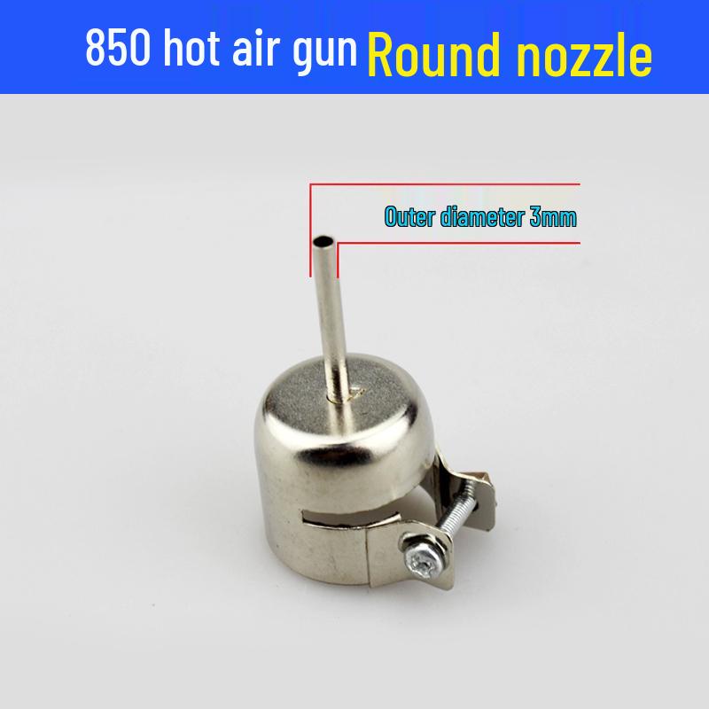 Universal Hot Air Gun Nozzles 850 852 858: Desoldering Station Square & Round Steel Mesh Nozzles
