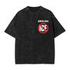 "ICE OUT" Bold Block Graphic Vintage Acid Washed Oversized Streetwear Y2K Hip Hop Graphic T-Shirt Top for Streetwear Enthusiasts