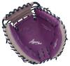 Rawlings Baseball HYPER TECH COLOR SYNC 33 Throw Glove, Softball, GR5FHTC2AF, Catcher's Glove, Purple/Gray, Inches, Right-Handed