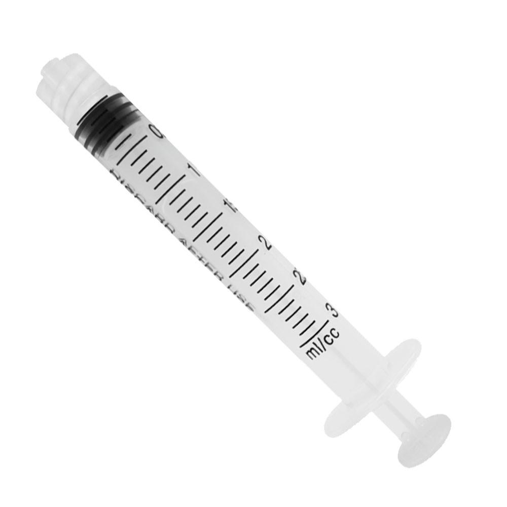 3ml Luer Lock Syringe Three-Part Medical Brokers 100pcs