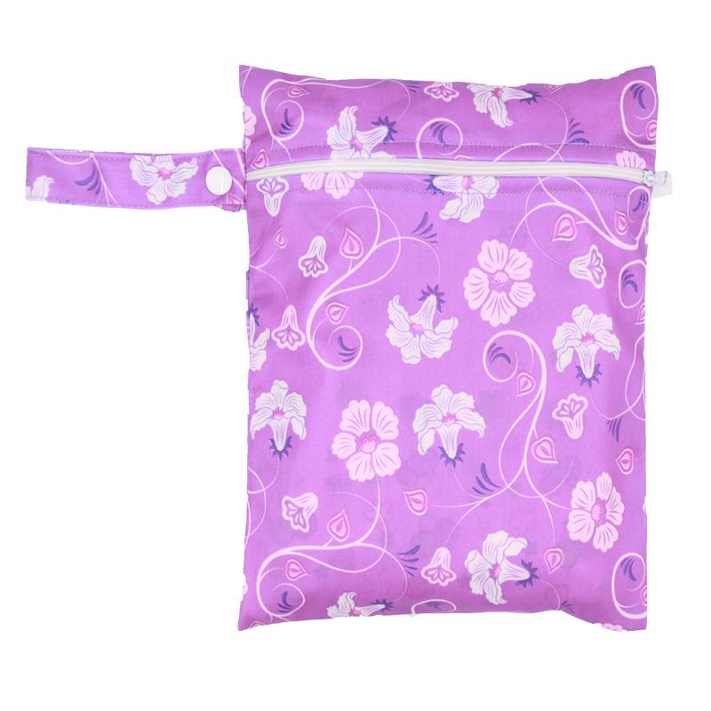 20x25CM Cartoon Print Waterproof Storage Bag - Single Pocket, Wet/Dry, for Baby Stroller
