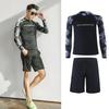 Women's Korean Split Long Sleeve Wetsuit Snorkel & Surf Set - Quick Dry, Sun-Protective