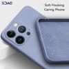 Luxury Case Covers for iPhone 12 13 Pro Max Mini 360 Edge Protective Square Liquid Silicone Mobile Phone Shield Housing
