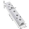 1/2 Inch NPT Supply Air Manifold Block 5 Way 7 Port Pneumatic Manifold Block  Industrial Use