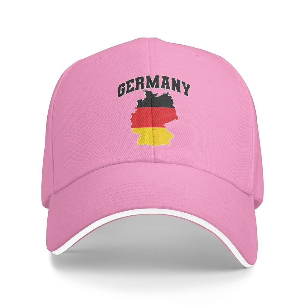 Map with Flag Germany Casual Baseball Cap Summer Trucker Hat High Quality Outdoor Sports Hip Hop Hats Couple  y2k Baseball Caps