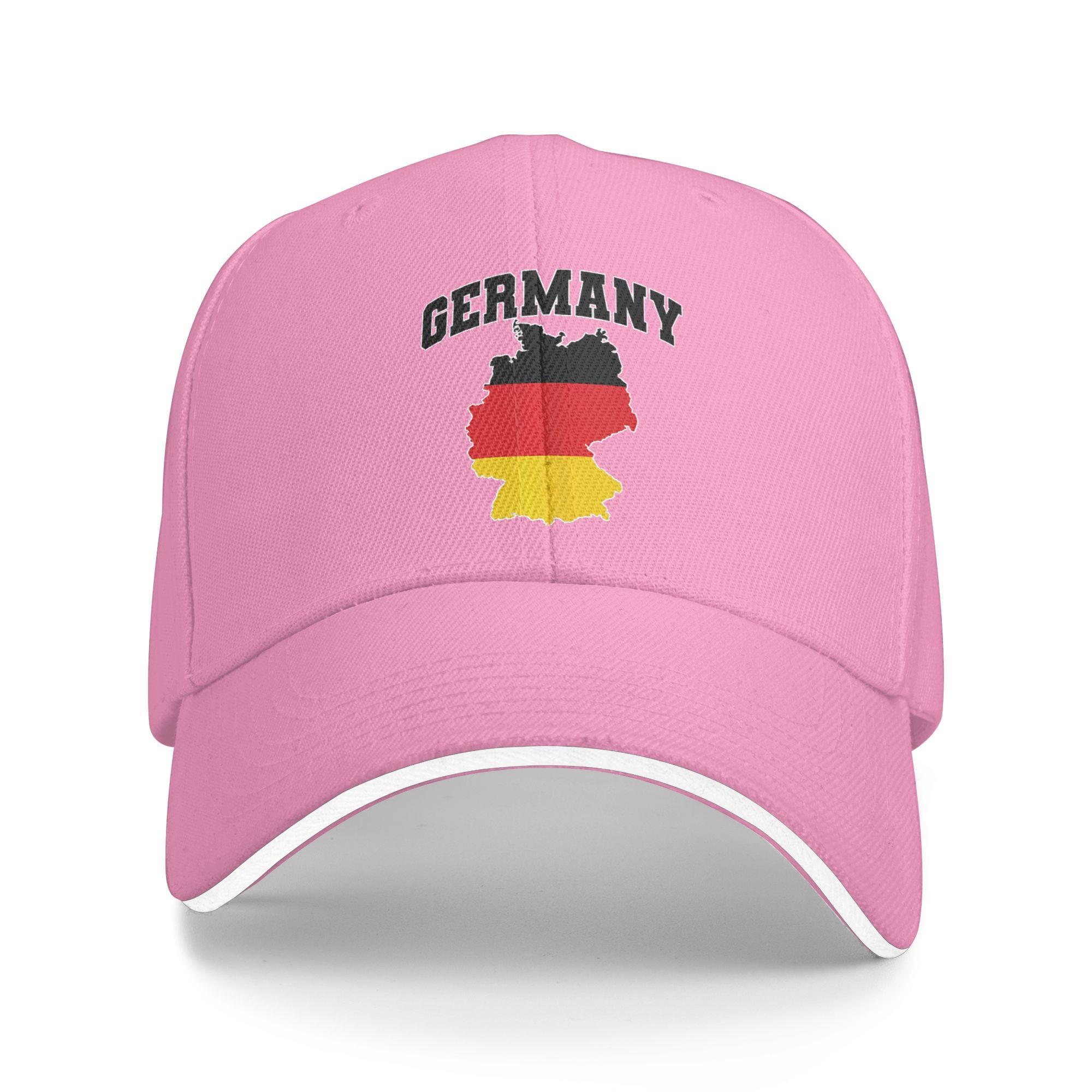 

Map with Flag Germany Casual Baseball Cap Summer Trucker Hat High Quality Outdoor Sports Hip Hop Hats Couple y2k Baseball Caps As Picture розовый