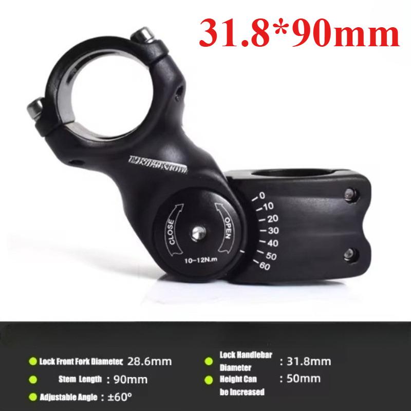 Regulowany mostek kierownicy rowerowej Akcesoria do podnoszenia roweru górskiego Kątowy podnośnik Adapter mostka do widelca przedniego roweru ze stopu aluminium