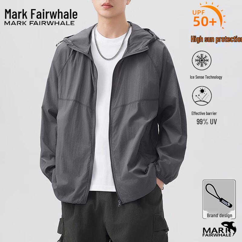 Mark Fairwhale Men s Hooded UV Protection Lightweight Jacket S