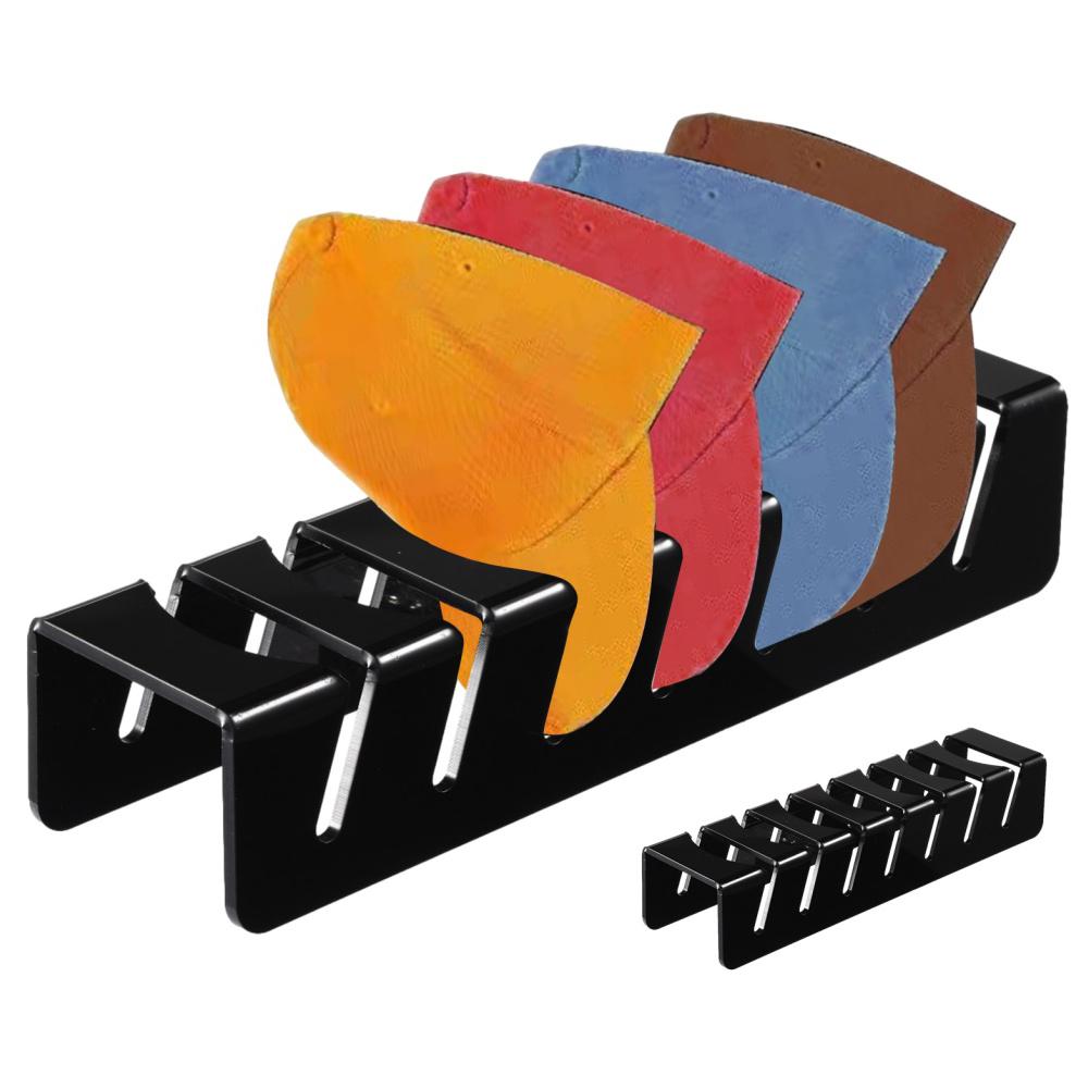 2Pcs Hat Organizer for Baseball Caps, 14 Ball Cap Storage Organizer Rack, No Install Acrylic Basebal