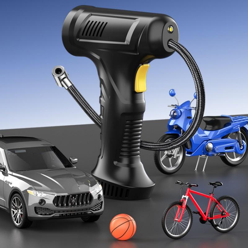 Wired/Wireless 12V Handheld Digital Display Inflation Pump Suitable for Motorcycles, Electric Vehicles, Cars, and Ball Games
