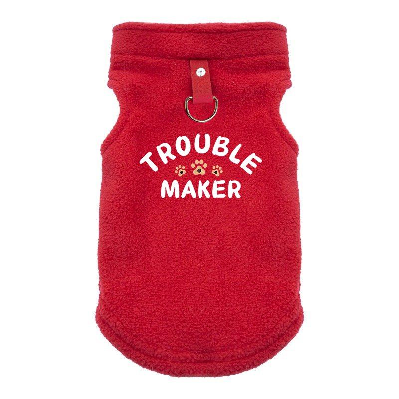 

НАРУШИТЕЛЬ ПОРЯДКА Высококачественная одежда для домашних собак, пальто для собак, зимняя куртка-жилет для домашних питомцев, уютный теплый наряд для питомцев, одежда для маленьких и средних собак XL красный