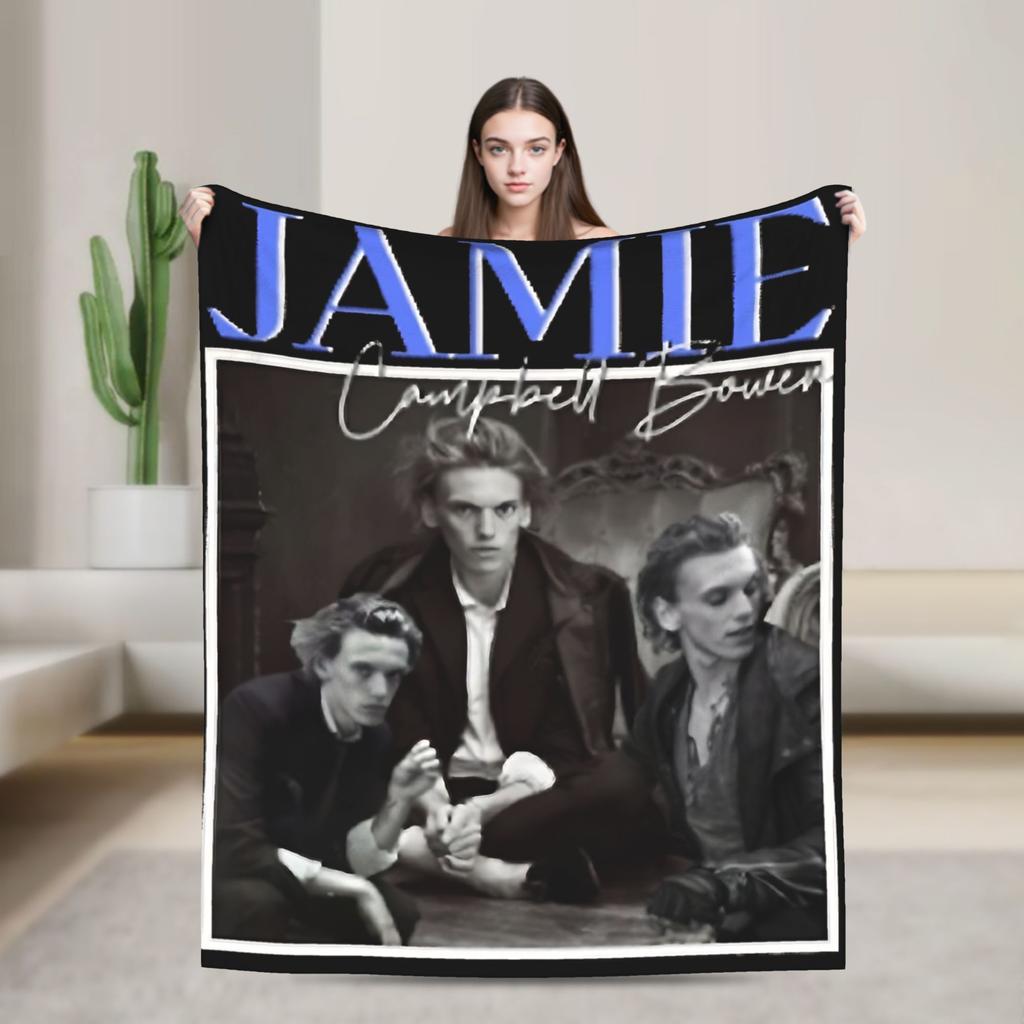 Jamie Campbell Bower  Blankets  Travel Office Flannel Bedding Throws For Living Room Super Warm Design Quality Bedspread
