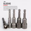 2pcs Nut Driver Bit Hexagon Socket and Shank Quick-release Nut Setter Driver Drill Bit Set