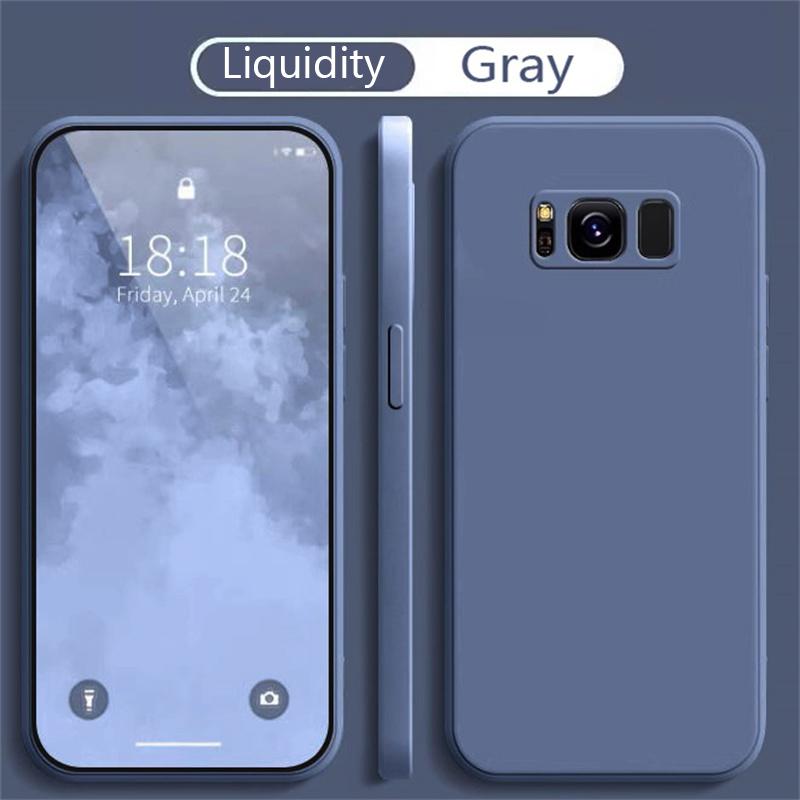 For Samsung Galaxy S8 S9 S10 Plus S20 FE S21 S22 S23 S24 S25 Plus Ultra Cover Soft Luxury Official Liquid Silicone Phone Case
