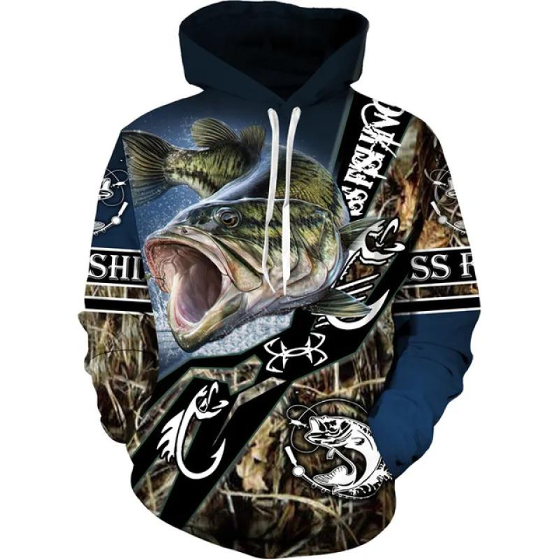 Cool Printed 3d Carp Fishing Unisex Hoodie Harajuku Streetwear Mens Casual Outdoor Fishing Hunting Camping Fashion Clothes