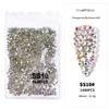 Nail Art Flat Bottom Drill Transparent Drill Ab Drill Nail Drill Diy Nail Ornament Nail Art Ornament Rhinestone