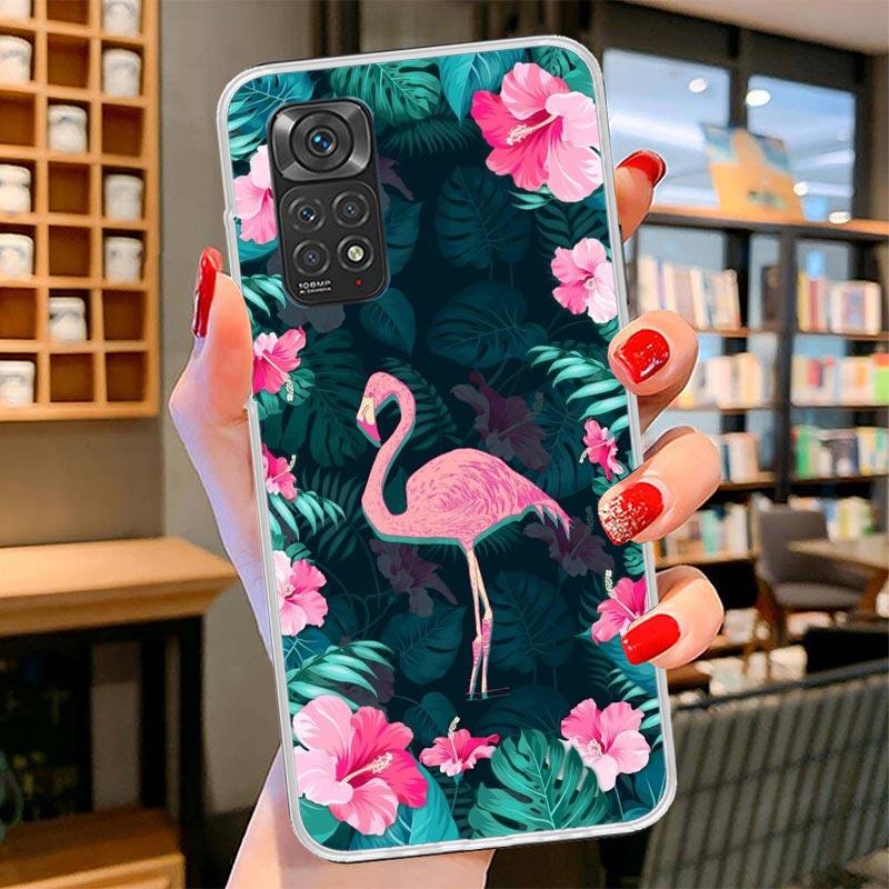 Pink Red Flamingo Cover Phone Case For Xiaomi Redmi Note 15 14 13 12 11 10 Pro Plus 14S 12S 11S 11T 11E 10S Soft Fundas Shell Re