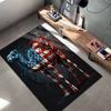 American flag  animals Pattern Square Carpet,Area Rug,Carpet Rug for Living Room Bedroom Sofa Playroom Decor,Non-slip Floor Mat,Holiday Birthday Gifts