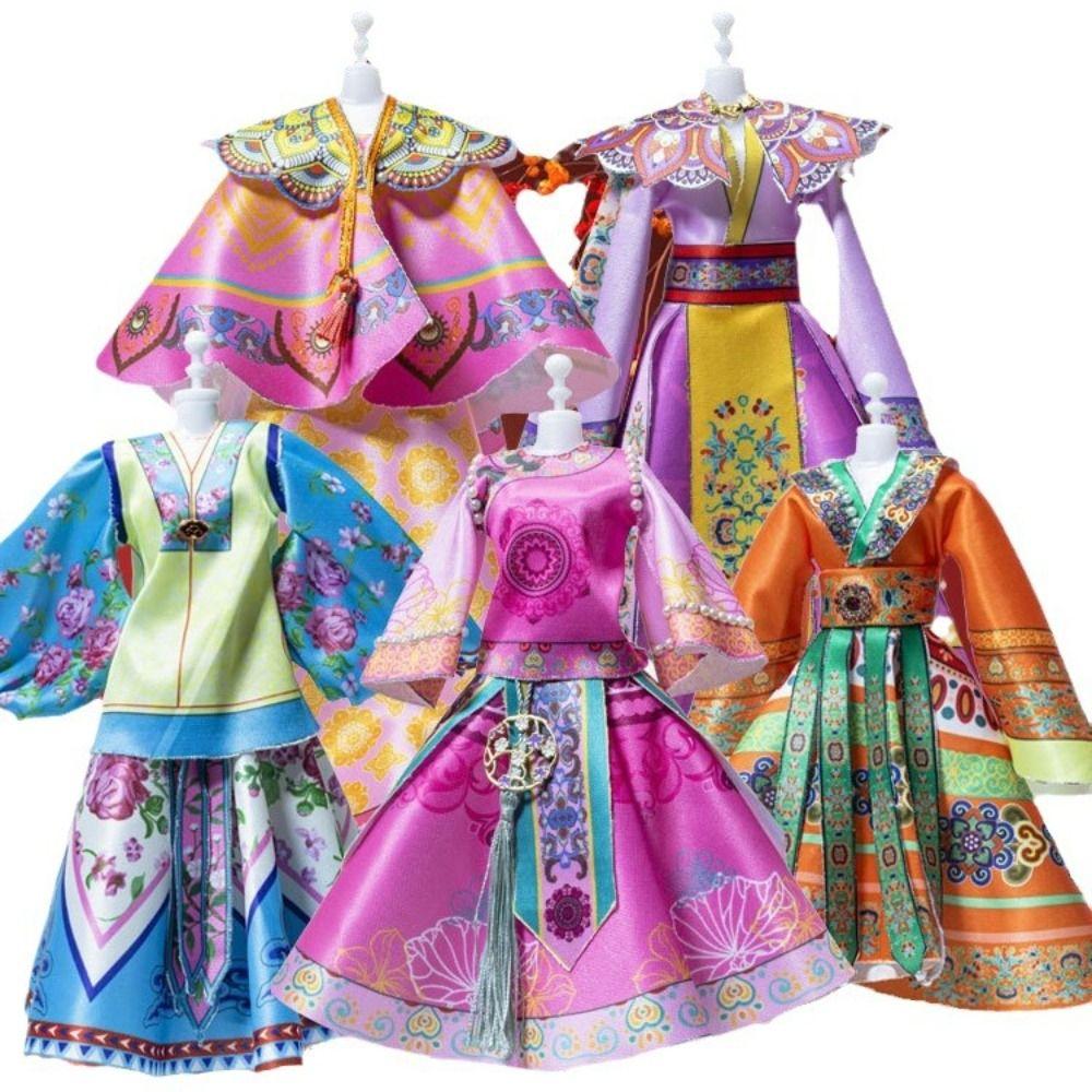 Skirt Princess Toy Outfit Dress Doll's Dress Material Doll's Hanfu Clothes DIY Kit  DIY Toys