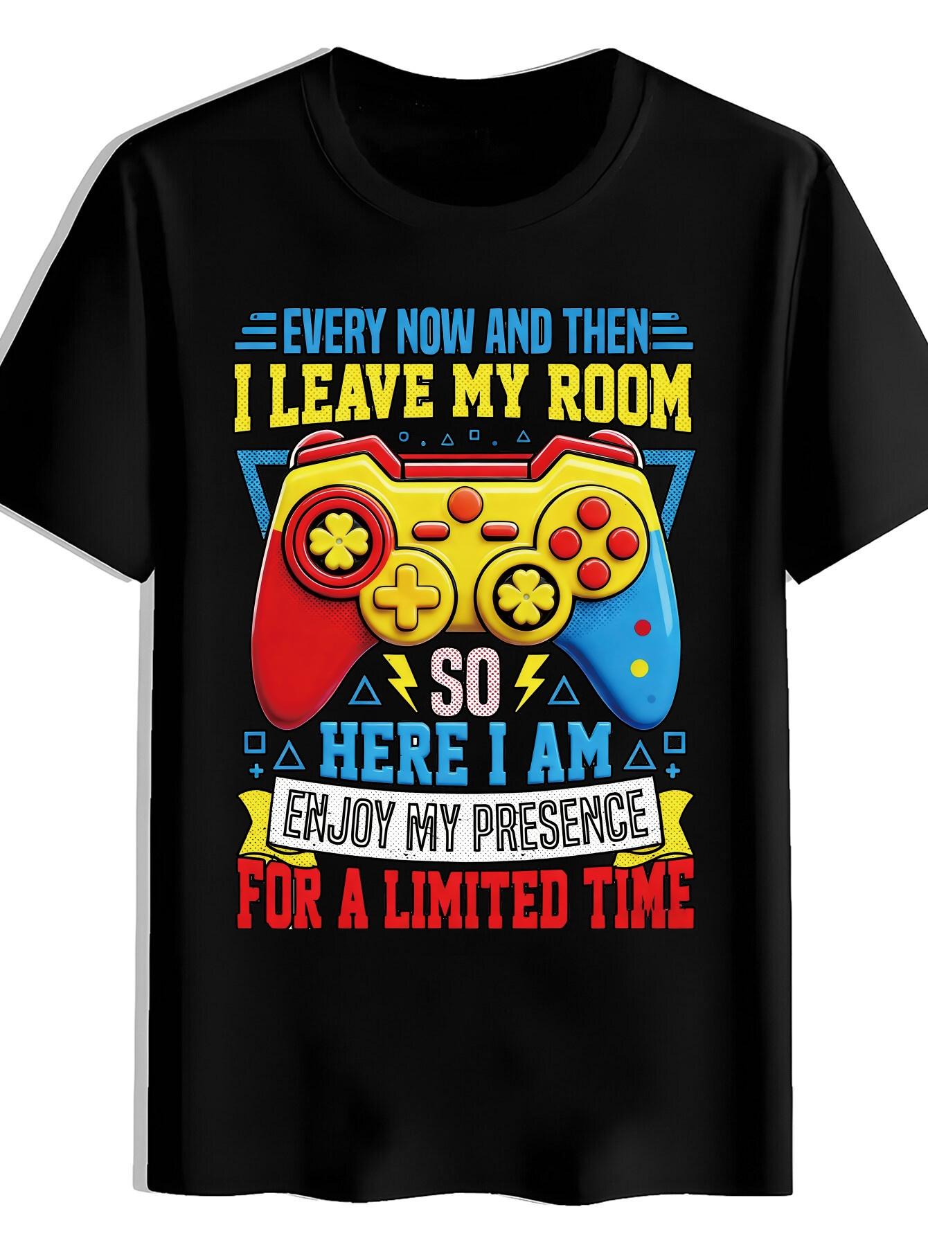 T-shirt Geometric Triangle Print - Summer Gaming & Casual Short Sleeve Shirt with Triangle Patterns M