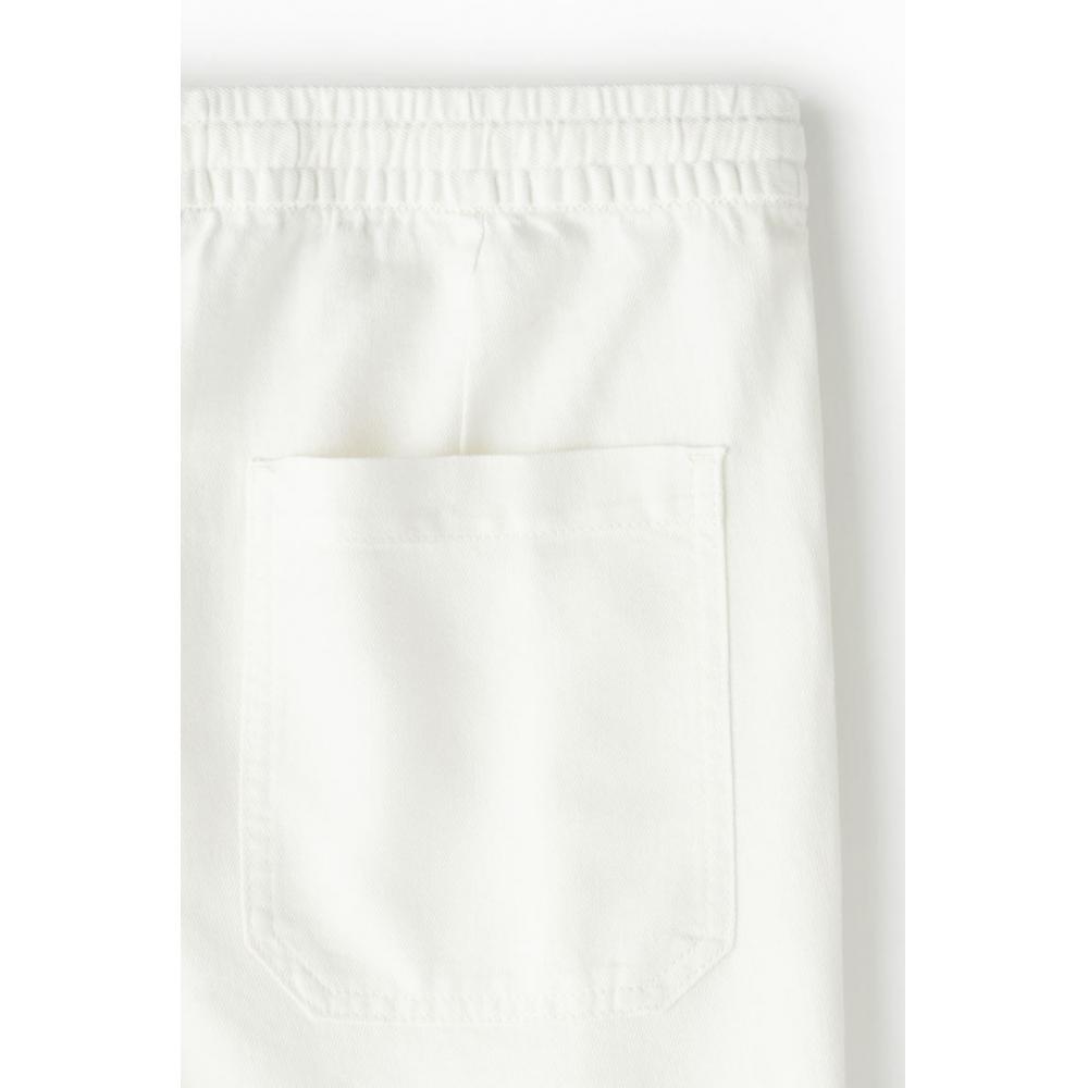 H M Relaxed Fit Linen Blend sHorts wHite