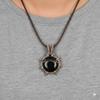 Copper Wire Wrapped Pendant Black Onyx Gemstone Pendant Vintage Boho Style Jewelry for Men & Women Handmade Pendant