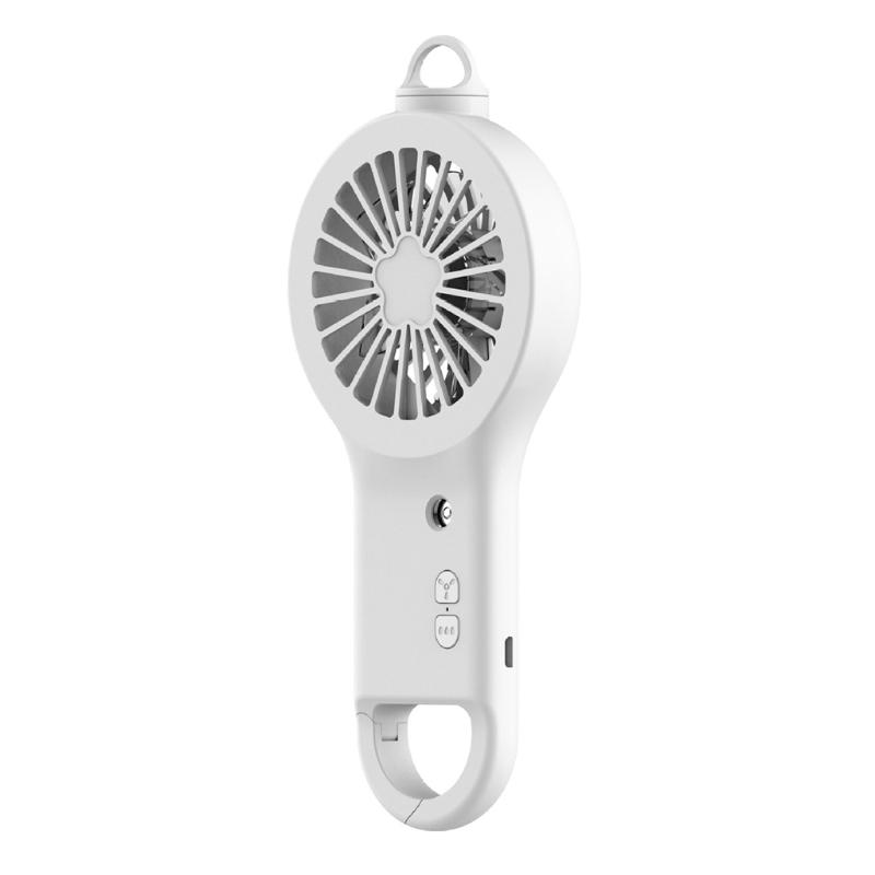 Portable Handheld Fan Mini USB Humidifier USB Fan with Flexible Clip 3 Gears for Kid Student Wome