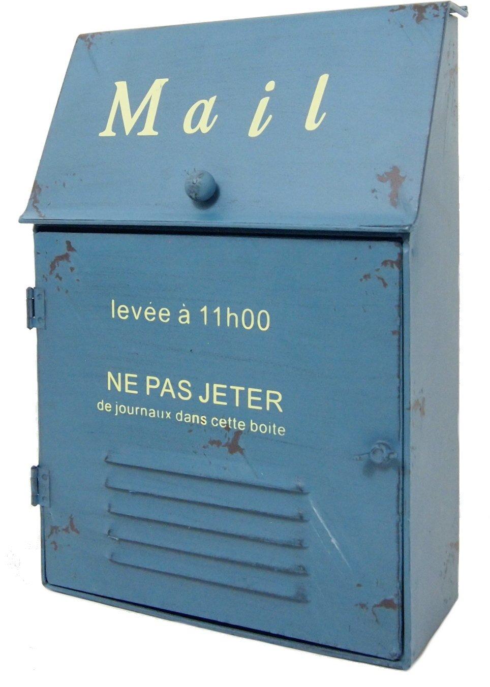 

Murataya Sangyo Metal Slim Post 7006, Width 25.5 x Depth 11 x Height 36.5 cm, Blue