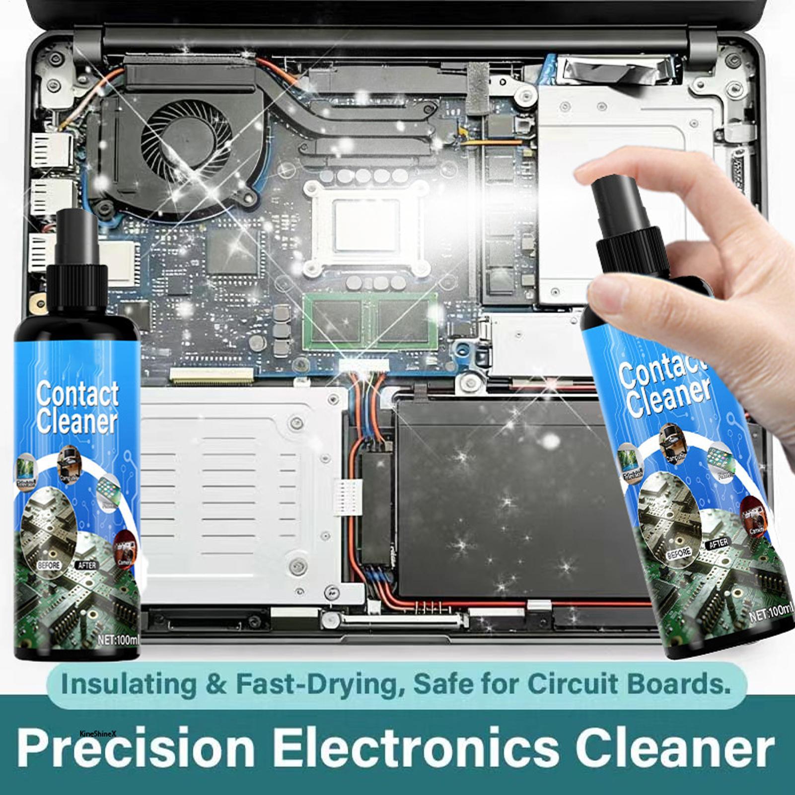 

100ml Electrical Dust Removal Cleaner Spray No Damage Cleaning Liquid for PCB Connectors TV Phone Laptop Circuit Board Cleaners 100ml