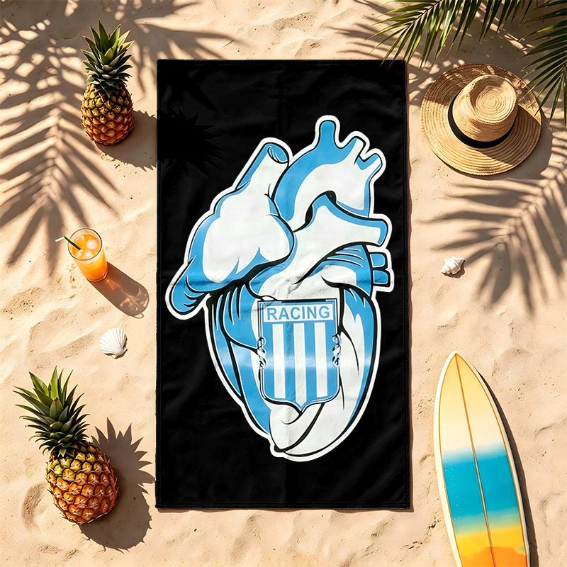 Racing Club de Avellaneda (5) Theme Beach Towel Sand Resistant Soft And Comfortable Suitable For The Pool Camping Yoga And Diving A Travel Essential