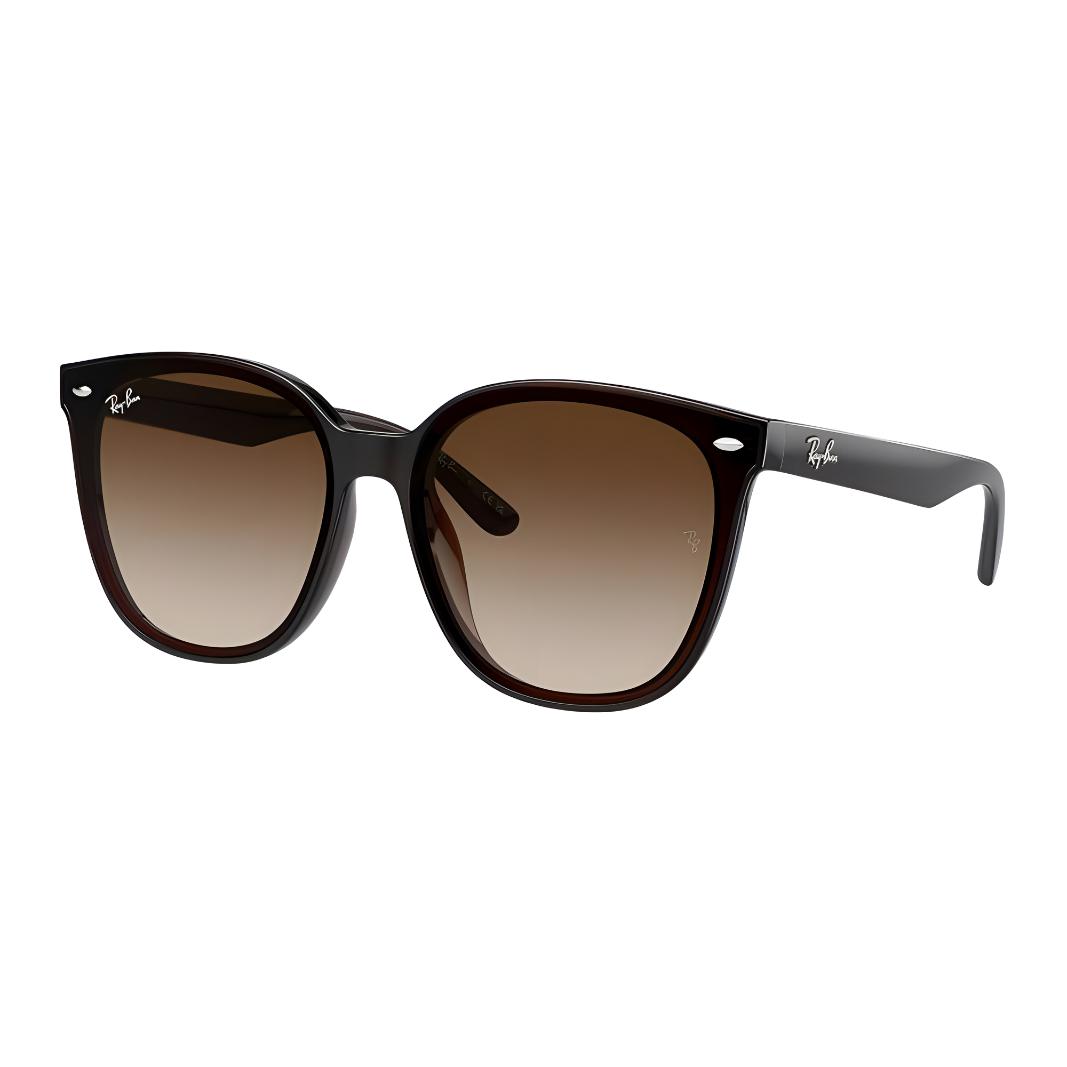 

Ray-Ban brand logo square sunglasses Unisex Couple Brown 66 коричневый