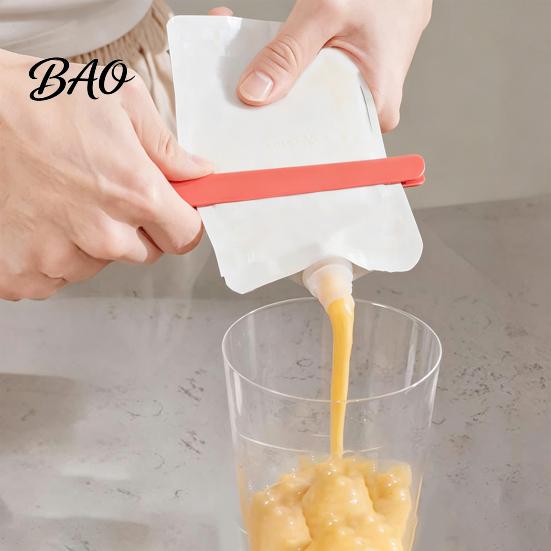 Easy Rinse Kitchen Gadget 2PCS Food Sauce Bag Squeezer, Durable ABS Manual Tool, for Bags Waste Reduction Flexible Extractor Tool Picnics Camping
