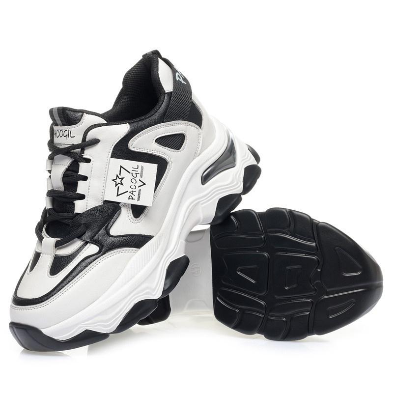 Fashion Spring Height Increasing Round Toe Versatile Women Platform Causal Shoes Fashion Breathable Sport Designer Sneaker