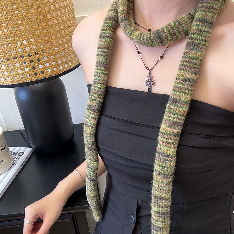 American Artistic Striped Sweet & Spicy Fashionable Women's Scarf for a Stylish Autumn & Winter Look