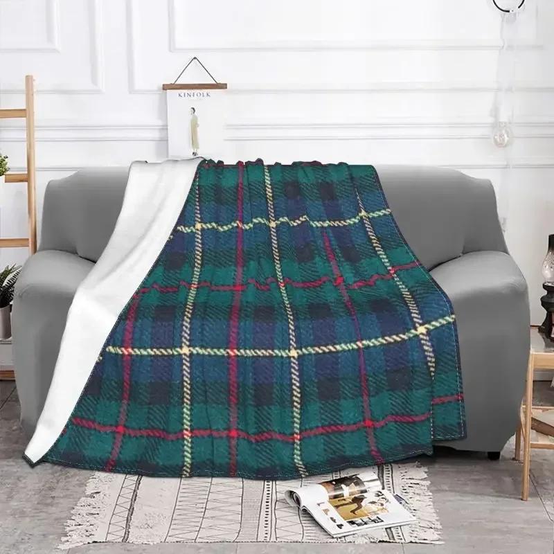 Schottischer Tartan Ein Kariertes Plaid-Webmuster Decke Fleece Flanell Kariert Bauernhaus Büffel Überwurfdecken Tagesdecke