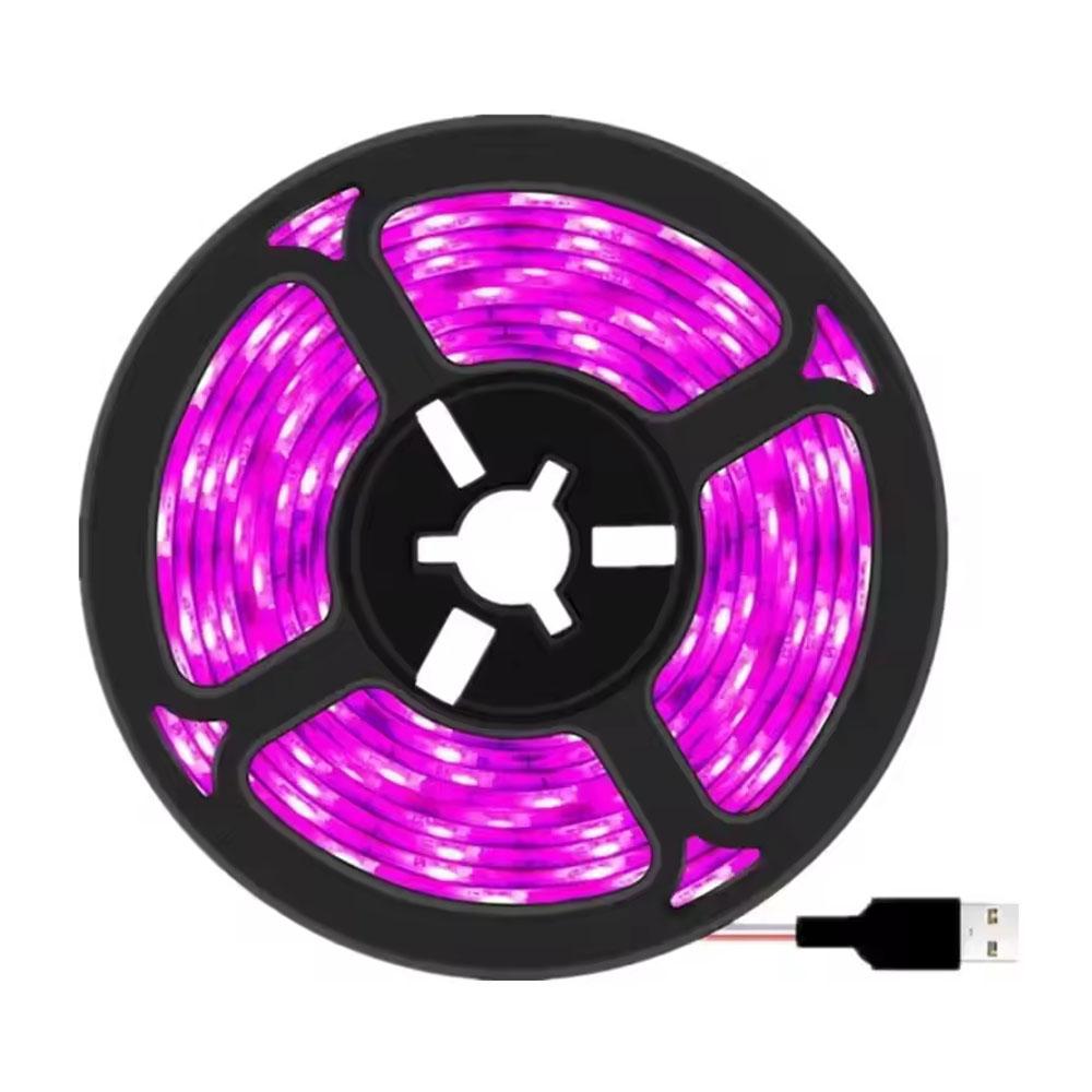 LED Waterproof Grow Light Full Spectrum 5V USB 5m Grow Light Strip 2835 LED Phyto Lamps For Plants Greenhouse Hydroponic Growing