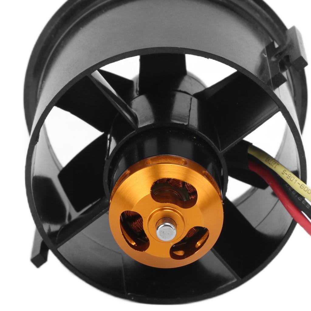 70mm 6 Blades Ducted Fan EDF with QF2827 KV3800 Brushless Motor for RC Airplanes