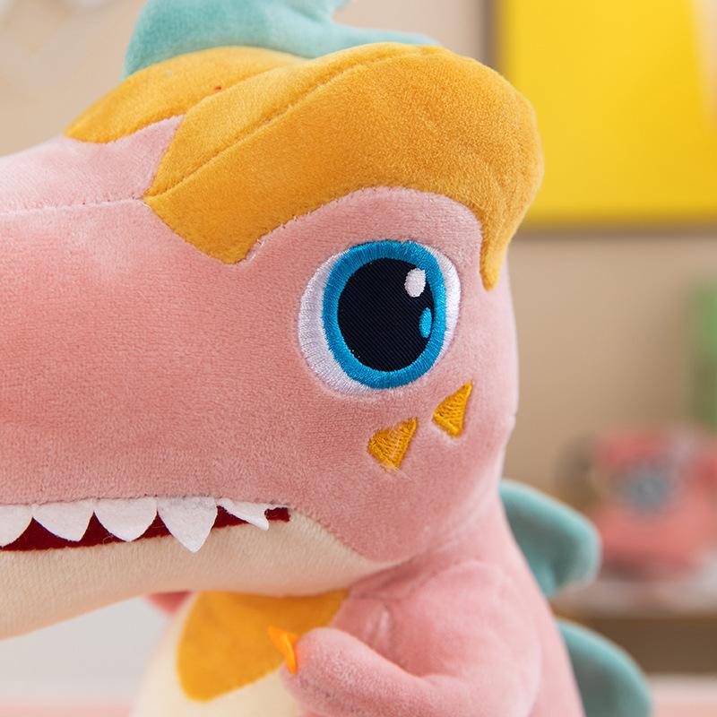 Flame Tyrannosaurus Rex Doll Creative Dinosaur Plush Toy Sleeping Pillow Child Accompanying Doll Gift