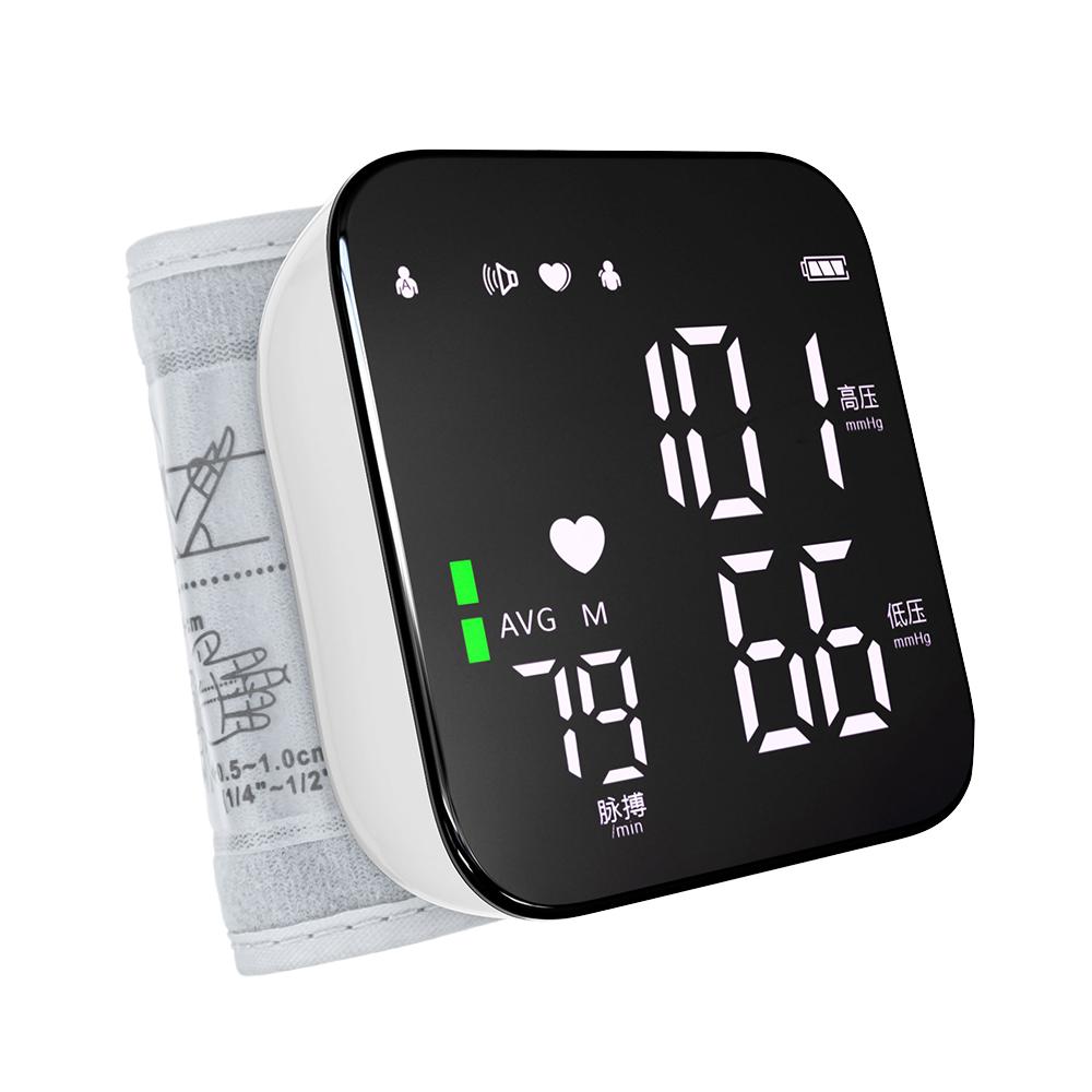 Electric LED Display Voice Readout Wrist Medical Electronic BP Digital Blood Pressure Sphygmomanometer Machine Monitor CE Plastic