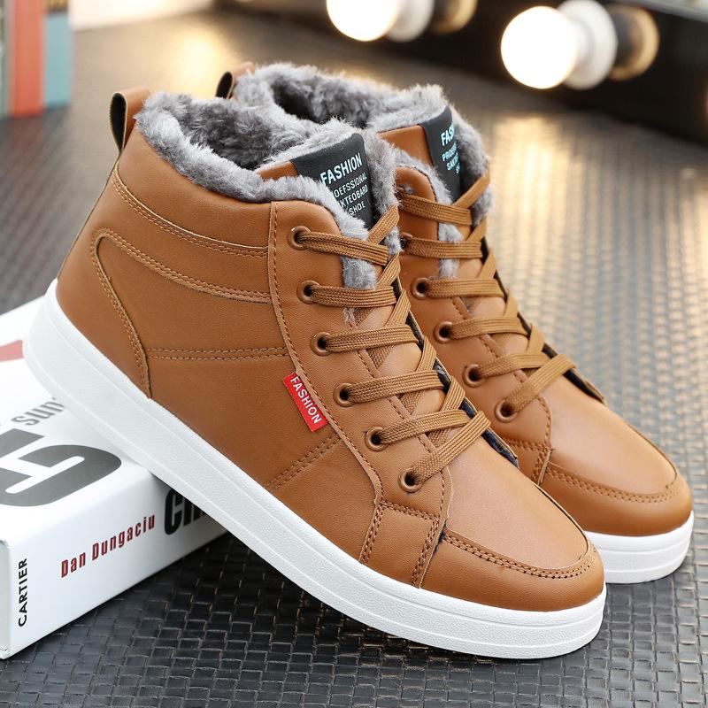 Fashion Winter Boots Men Boots Outdoor Working Boots Men Warm Wither Shoes Non-Slip Sneakers Keep Warm Boots 2019 Fashion shoes