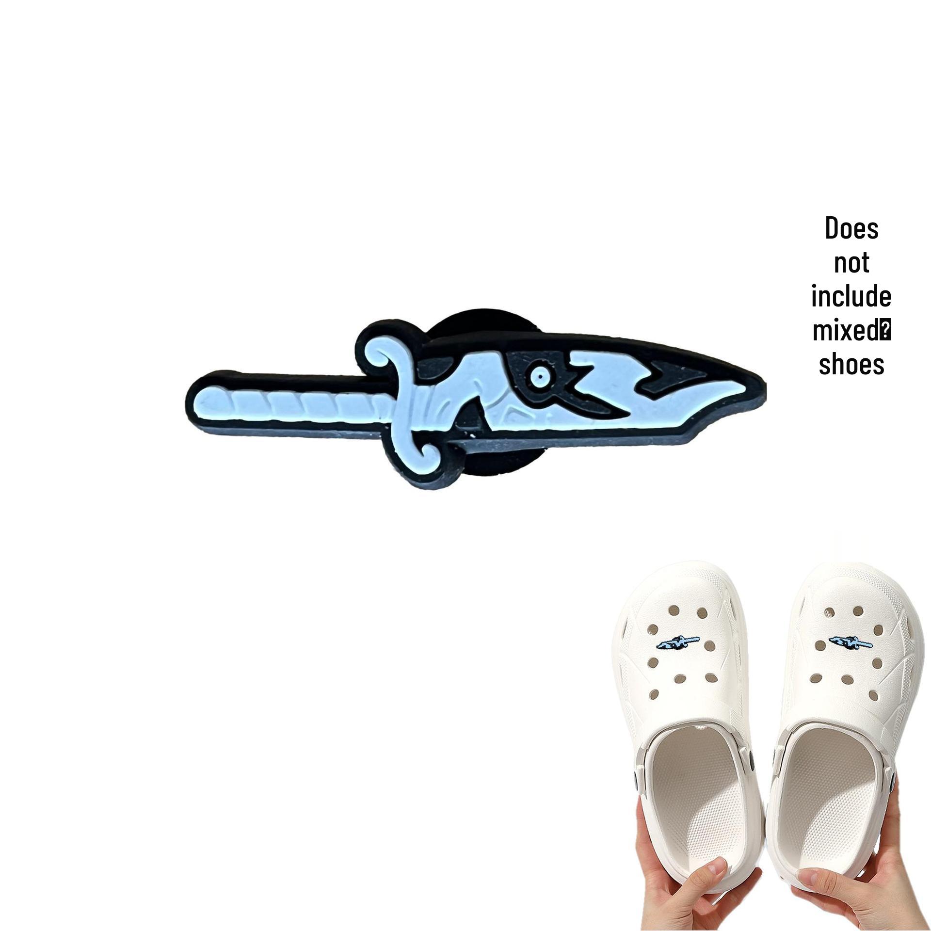Halloween Themed 3-Hole Shoe Buckle Decorations - PVC Detachable Ornaments for DIY Festival Party Shoes стиль 19