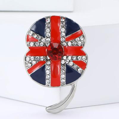 Fashion Alloy Enamel Poppy Brooch Creative Versatile Men'S And Women'S Suit Coat Corsage Ornament Pin