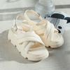 Platform Padded Back Strap Sports Sports M [Vivian] Women's Sandals, Sandals, Sandals, V37200SM, Ivory, (23.0-23.5)