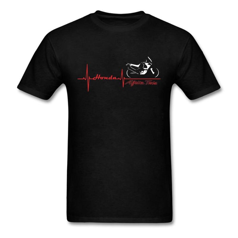 Buy Brand T-Shirt Men 2019 Fashion T-shirt Maglia Per Moto AFRICA TWIN  Battito Cuore TSHIRT Print Tees Short Sleeve O-Neck at affordable prices —  free shipping, real reviews with photos — Joom
