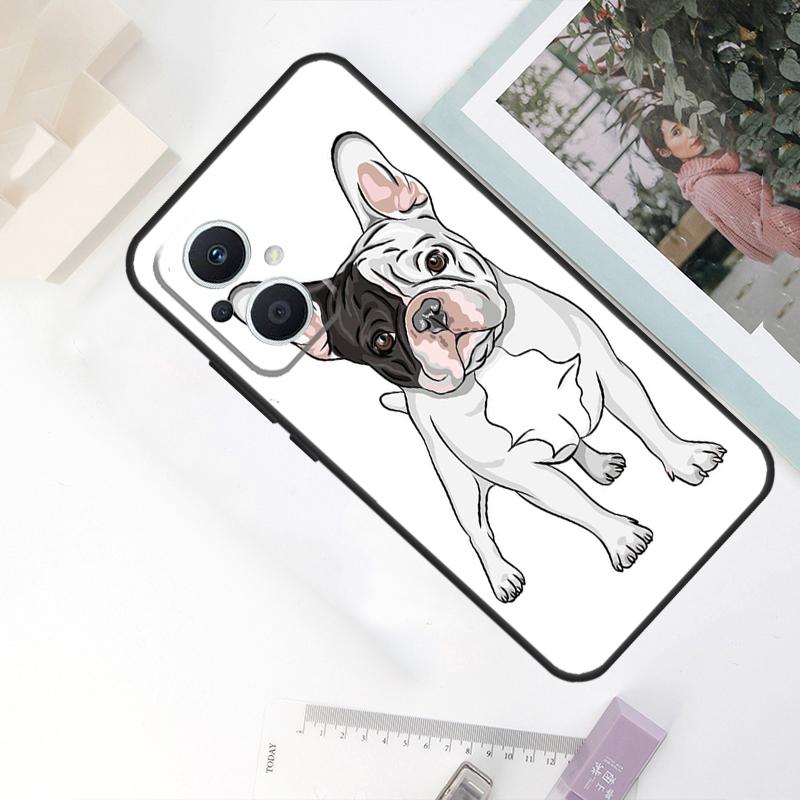 French Bulldog Dog Case For OPPO Reno 10 Pro 11 F 8T 4Z 5Z 4 5 6 7 8 Lite OPPO Find X5 X6 Pro X2 X3 Lite Cover
